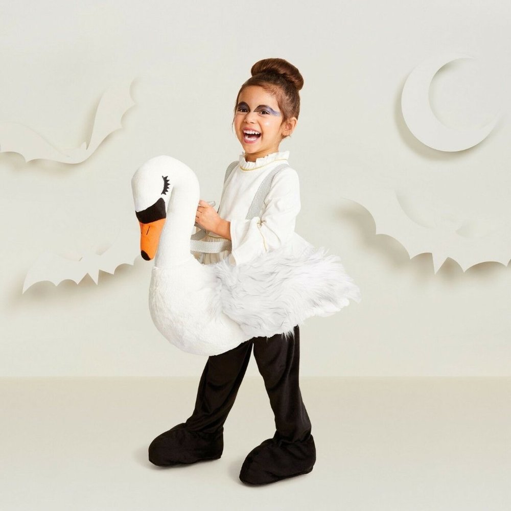 Hyde and Eek Boutique Toddler Swan Rider, One Size 2T 3T 4T 5T